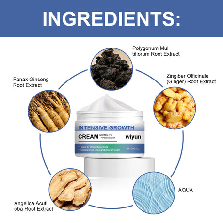 Intensive Growth Cream, Scalp Massage Repair Nourish Hair Root Thick Soft Hair Fluffy Hair Care Cream - V.I.P Digital Presence
