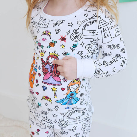 Children's graffiti pajamas DIY hand-painted colorable set for home decor coloring pajama sets - V.I.P Digital Presence