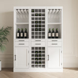 4.brown walnut color modular 28 wine bar cabinet Buffet Cabinet