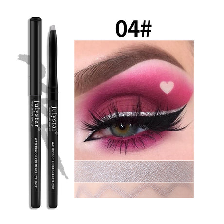 White Eyeliner Pencil Color Eyeliner Cream Not Easy To Smudge Waterproof Oil-Proof Slim Eyeliner Gel Pencil - V.I.P Digital Presence
