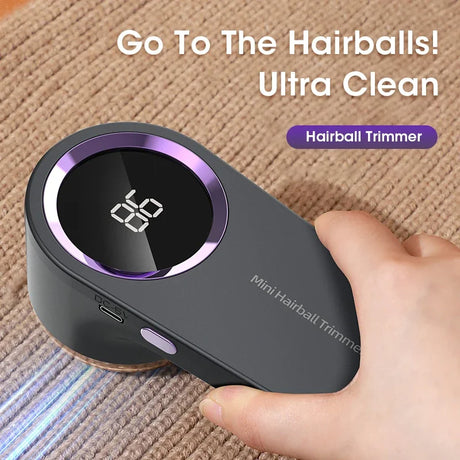 Electric Hairball Trimmer LED Digital Display Fabric Lint Remover USB Charging Portable Professional Lint Remover Household - V.I.P Digital Presence