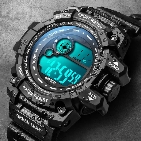 Student watch sports boy electronic watch waterproof luminous watch - V.I.P Digital Presence