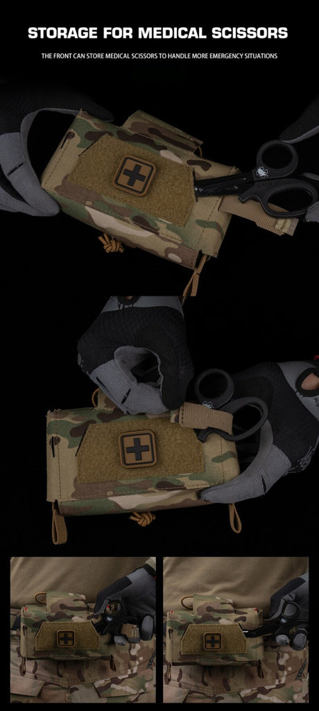 Compact Trauma Bag V3 GEN3 Style Agilit MD2 IFAK Tactical Medical First Aid Bag for Hunting Vest Plate Carrier Belt - V.I.P Digital Presence