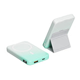 Estación de energía inalámbrica portátil de 10000 mAh y 22,5 W con logotipo personalizado, soporte de carga rápida, banco de energía magnético 