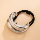 Personalized retro double-layer arc elastic hairpin irregular temperament hair ring - V.I.P Digital Presence