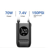 New Car Portable Inflator Pump Mini Bicycle Electric Tire Handheld Wireless Charging Super Car Inflator Pump - V.I.P Digital Presence