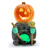 Halloween gift pumpkin knight garden ornaments decorative luminous small pumpkin head resin ornaments - V.I.P Digital Presence