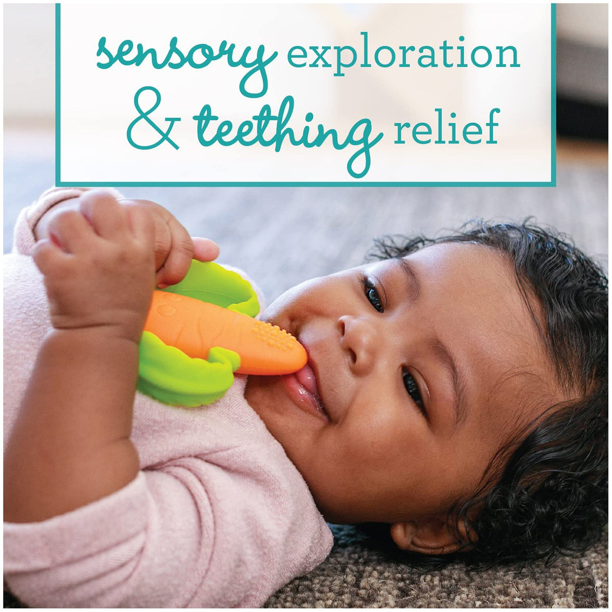 Carrot gum teeth grinder silicone soft teeth fixator children's toys anti eating hand grinding stick supplies - V.I.P Digital Presence