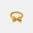 Twisted Titanium Steel Bow Ring - V.I.P Digital Presence