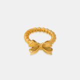 Twisted Titanium Steel Bow Ring - V.I.P Digital Presence