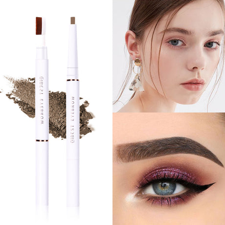 QIBEST Double Head Eyebrow Pencil Waterproof Sweat Proof And Makeup Free Eyebrow Cream - V.I.P Digital Presence