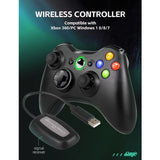 Suitable for Xbox 360/Xbox 360 slim/PC wireless controller 2.4G wireless connection dual vibration controller - V.I.P Digital Presence