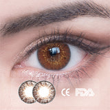 1Pcs FDA Certificate Eyes Beautiful Pupil Colorful Girl Cosplay Contact Lenses Brown - V.I.P Digital Presence