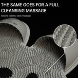 Silicone rabbit rub foot artifact bathroom anti-slip mat rub back massage pad rub bath wash feet to dead skin shower mat - V.I.P Digital Presence