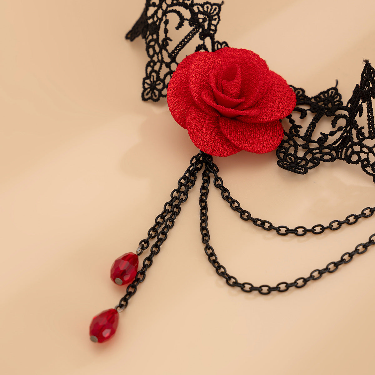Sexy Red Rose Lace Leg Chain Sweet Cool Style Elastic Leg Strap Lolita Leg Ring - V.I.P Digital Presence