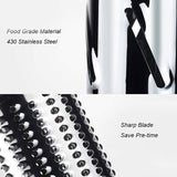 5-in-1 Cheese Grater: Gourmet, Rotary with Hand Crank, 10 Blades (3 Blades-C), for Cheese & Vegetable Slicing. - V.I.P Digital Presence