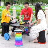 400lbs Capacity Heavy - Duty Folding Stool. Collapsible, Telescoping, Portable. Ideal for Camping & Fishing. - V.I.P Digital Presence