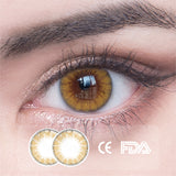 1Pcs FDA Certificate Eyes Beautiful Pupil Colorful Girl Cosplay Contact Lenses Brown - V.I.P Digital Presence