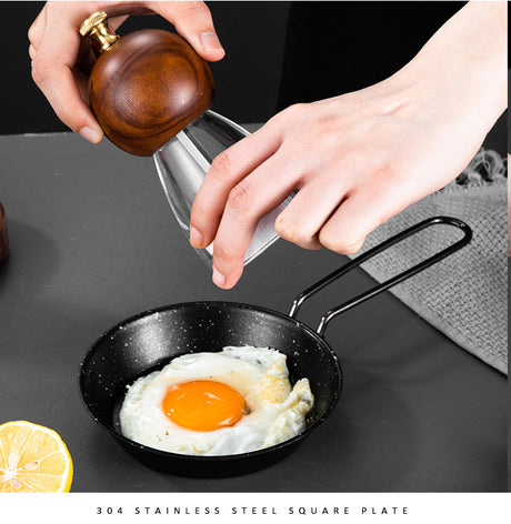 Stainless steel folding handle frying pan outdoor non stick folding fry pan frying pan - V.I.P Digital Presence