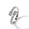 Fashionable Opening Bracelet Ins Style Diamond Set Interwoven Two Color Bracelet Personalized Hip Hop Men's Handpiece - V.I.P Digital Presence
