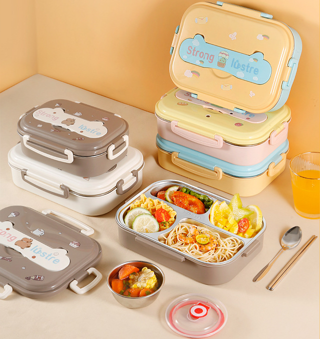 Food grade 304 stainless steel insulation compartment lunch box lunch box - V.I.P Digital Presence