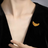 Croissant corsage brooch high-end female design niche silver croissant internet celebrity couple badge - V.I.P Digital Presence