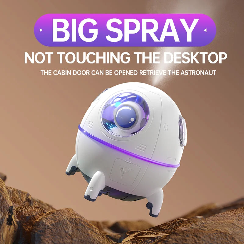 Portable Astronaut Humidifier with LED Light and Aroma Diffuser - USB Powered for Clean and Hydrated Air Cute Aesthetic Stuff - V.I.P Digital Presence