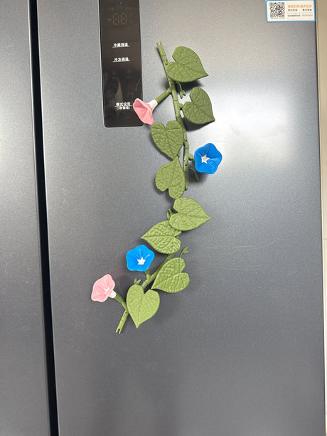 Morning Glory Magnets 3D printed artificial morning glory refrigerator sticker decoration - V.I.P Digital Presence