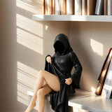 Halloween Female Sitting Statue for Desktop/Bedroom/Living Room Home Decor - V.I.P Digital Presence