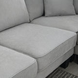 [VIDEO provided] [New] 108*85.5" Modern U Shape Sectional Sofa 7 Seat Fabric Sectional Sofa Set - V.I.P Digital Presence