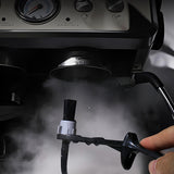 Barista tool: long - handle cleaning brush for coffee machine steam, with replaceable head to remove brew head dirt - V.I.P Digital Presence