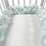 Woven baby bed surround anti-collision strip four strand Fried Dough Twists braid wrapped around the bed surround ins baby child - V.I.P Digital Presence
