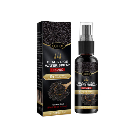 Black Rice Hair Spray Strengthen And Strengthen Hair Dense Hair Hydrating Repair Root Soft Hair Growth Spray - V.I.P Digital Presence