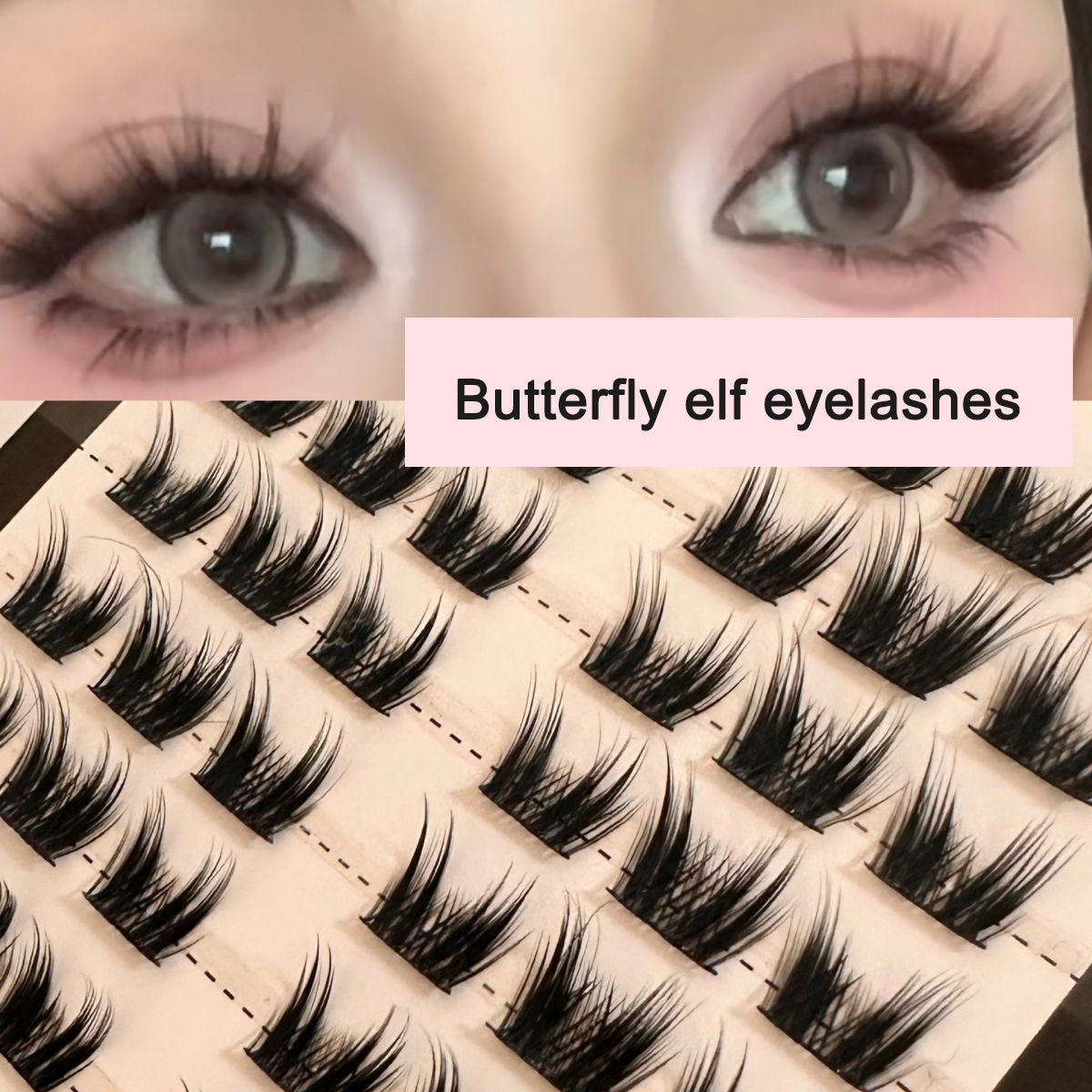 Sunflower Comics Pure Desire Eyelash Simulation Natural Thickening Large Segmented Trilogy False Eyelash Laziness - V.I.P Digital Presence