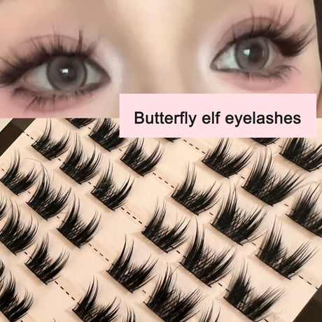 Sunflower Comics Pure Desire Eyelash Simulation Natural Thickening Large Segmented Trilogy False Eyelash Laziness - V.I.P Digital Presence