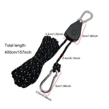 Outdoor camping canopy wind rope tent rope pulley adjuster windproof rope light fixture buckle hanging rope adjustable lifting - V.I.P Digital Presence