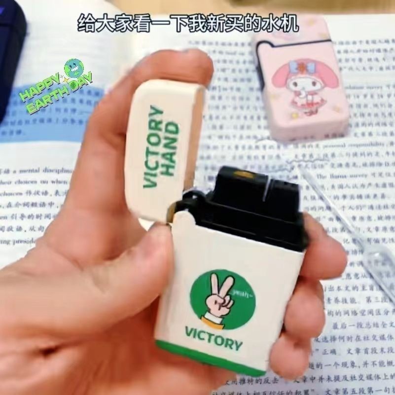 New lighters water guns trick toys mini cartoons spray spoof props that can spray water - V.I.P Digital Presence