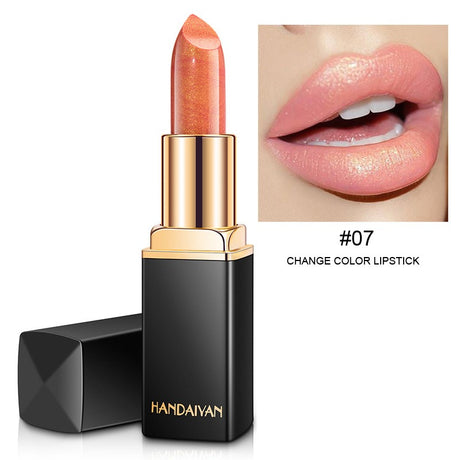 HANDAIYAN Shiny Metallic Lipstick Pearlescent Color Change Warm Lipstick Gold lipstick - V.I.P Digital Presence