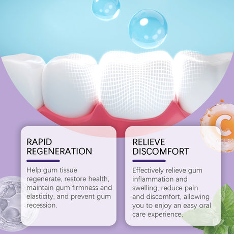 Purple Gum Care Gel Deep Cleans Stains And Gently Protects Gums For Dental Care - V.I.P Digital Presence