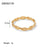 European and American Ring Twisted Linear Geometric Hollow Stacked Ring - V.I.P Digital Presence
