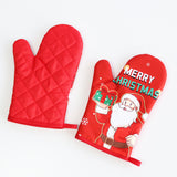Christmas series insulated gloves, oven gloves, kitchen baking oven gloves, insulated and heat-resistant gloves - V.I.P Digital Presence