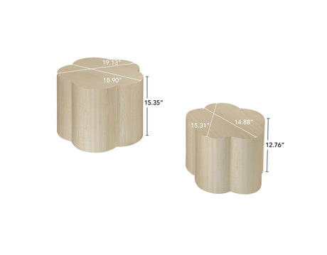 Coffee Table Set of 2, Cloud Coffee Table ,Nesting Coffee Table,End table, Sidetable for Living room ,Bedroom,Office ,Balcony - V.I.P Digital Presence