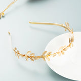 Hair Hoop Korean Version Of The Forest Fairy Flower Metal Head Hoop Korean Face Wash Headwear Photo Photo Pearl Accessories - V.I.P Digital Presence