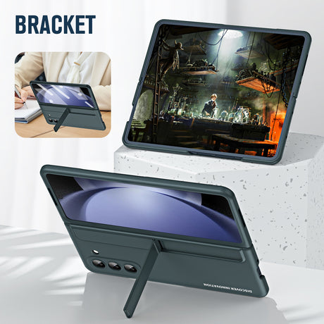 Samsung zfold 6 phone case FOLD5 folding screen pen slot bracket 2-in-1 all inclusive anti fall protective case is suitable - V.I.P Digital Presence