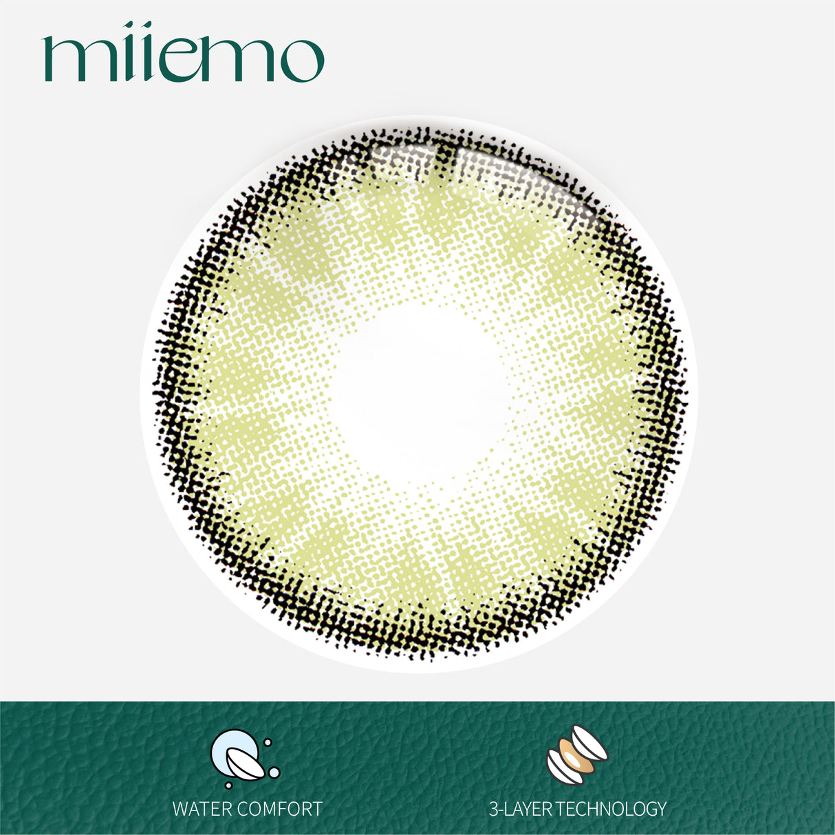 1Pair FDA Certificate Eyes Beautiful Pupil Colorful Girl Cosplay Contact Lenses  Purely green - V.I.P Digital Presence