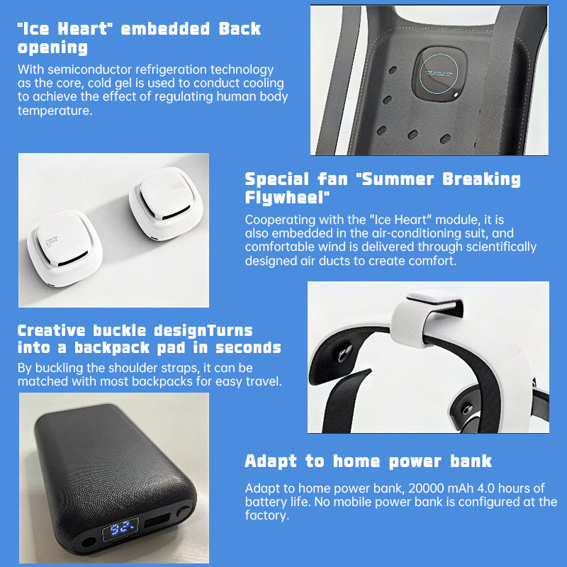 Semiconductor cooling clothing, back pad, outdoor construction air conditioner, waterproof - V.I.P Digital Presence