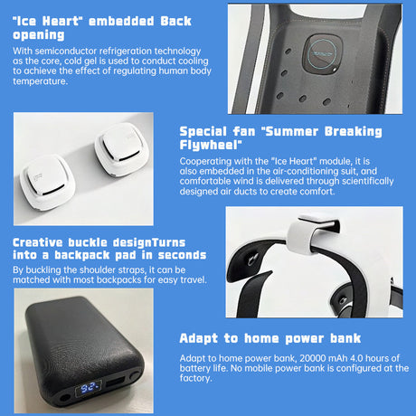 Semiconductor cooling clothing, back pad, outdoor construction air conditioner, waterproof - V.I.P Digital Presence
