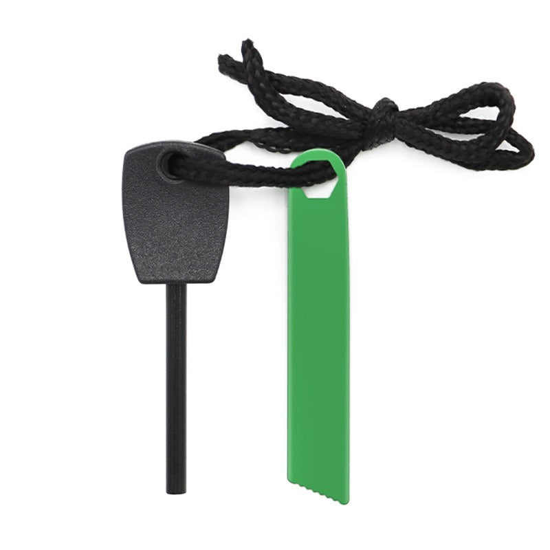 Juego de camping pequeño mini pedernal impermeable encendido tira de magnesio varilla de magnesio