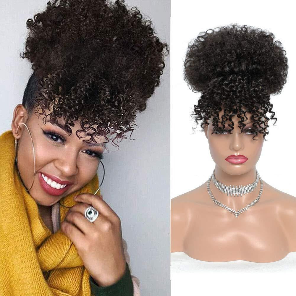 European and American Explosive Wig Bangs Contract African Fluffy Caterpillar Small Roll Contract - V.I.P Digital Presence