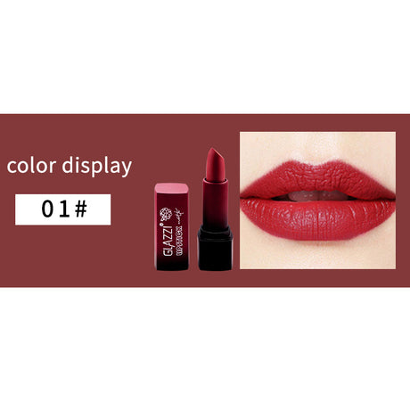 Small Square Tube Matte Matte Not Easy To Fall Off Lipstick Smooth Moisturizing Not Pull Dry Lasting Color Portable Lipstick Makeup - V.I.P Digital Presence